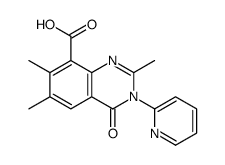 2,6,7-trimethyl-4-oxo-3-pyridin-2-ylquinazoline-8-carboxylic acid Structure