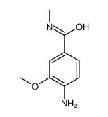4-氨基-3-甲氧基-n-甲基苯甲酰胺结构式