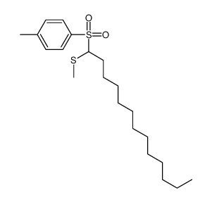 1-methyl-4-(1-methylsulfanyltridecylsulfonyl)benzene Structure