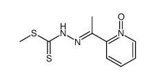 methyl 3-(1-(2-pyridinyl 1-oxide)ethylidene)hydrazinecarbodithioate Structure