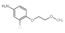 3-氯-4-(2-甲氧基乙氧基)苯胺结构式