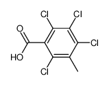 2,3,4,6-tetrachloro-5-methyl-benzoic acid结构式