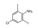 4-chloro-2,6-diiodoaniline结构式