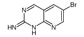 6-溴吡啶并[2,3-d]嘧啶-2-胺结构式