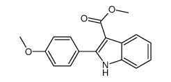 methyl 2-(4-methoxyphenyl)-1H-indole-3-carboxylate Structure