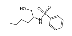(R)-2-(N-(phenylsulfonyl)amino)-1-hexanol Structure