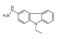 9-乙基咔唑-3-基-肼结构式