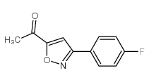 5-乙酰基-3(4-氟苯基)-异噁唑结构式