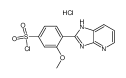 2-(2'-methoxy-4'-chlorosulfonyl-phenyl)-imidazo[4,5-b]pyridine hydrochloride结构式
