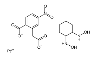 2-(carboxylatomethyl)-4-nitrobenzoate,N-[2-(hydroxyamino)cyclohexyl]hydroxylamine,platinum(2+)结构式