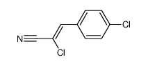 2-chloro-3-(4-chlorophenyl)acrylonitrile结构式