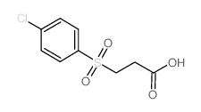 3-(4-氯苯磺酰基)-丙酸结构式