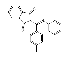 2-[C-(4-methylphenyl)-N-phenylcarbonimidoyl]indene-1,3-dione Structure