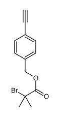 (4-ethynylphenyl)methyl 2-bromo-2-methylpropanoate Structure