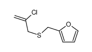 2-(2-chloroprop-2-enylsulfanylmethyl)furan结构式
