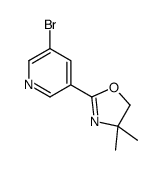 3-溴-5-(4,5-二氢-4,4-二甲基-2-噁唑)-吡啶结构式