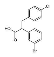 2-(3-溴苯基)-3-(4-氯苯基)丙酸结构式