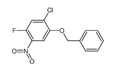 1-benzyloxy-2-chloro-4-fluoro-5-nitro-benzene Structure