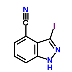 3-Iodo-1H-indazole-4-carbonitrile Structure