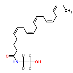 Eicosapentaenoyl Ethanolamide-d4结构式
