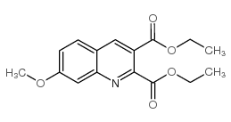 7-甲氧基喹啉-2,3-二羧酸二乙酯结构式