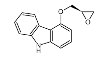 (R)-(-)-4-(2,3-环氧基丙氧基)咔唑结构式