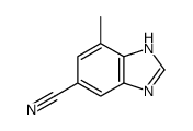 7-甲基-1H-苯并咪唑-5-甲腈结构式