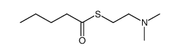 thiovaleric acid S-(2-dimethylamino-ethyl ester) Structure