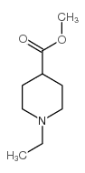1-乙基哌啶-4-羧酸甲酯结构式