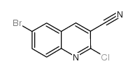 6-bromo-2-chloroquinoline-3-carbonitrile Structure