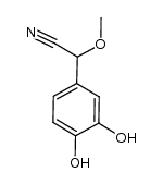 2-(3,4-dihydroxyphenyl)-2-methoxyacetonitrile Structure