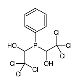 2,2,2-trichloro-1-[phenyl-(2,2,2-trichloro-1-hydroxyethyl)phosphanyl]ethanol Structure