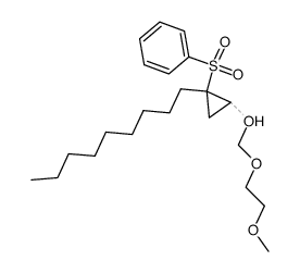 ((2-((2-methoxyethoxy)methoxy)-1-nonylcyclopropyl)sulfonyl)benzene结构式