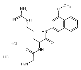 H-Gly-Arg-4MβNA · 2 HCl结构式