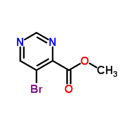 5-溴嘧啶-4-甲酸甲酯结构式