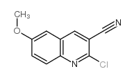 2-氯-6-甲氧基喹啉-3-甲腈结构式