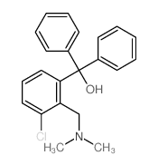 Benzenemethanol,3-chloro-2-[(dimethylamino)methyl]-a,a-diphenyl- Structure