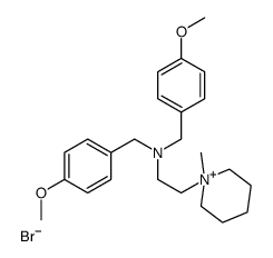 1-(2-(Bis(p-methoxybenzyl)amino)ethyl)-1-methyl-piperidinium bromide结构式