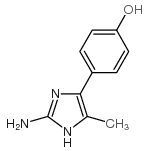 4-(4-羟基苯基)-5-甲基-1,3-噻唑-2-胺结构式