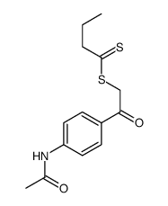 2-(4-Acetamidophenyl)-2-oxoethyl butane(dithioate)结构式