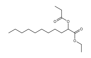 ethyl 2-(propionyloxy)undecanoate结构式