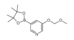 5-(甲氧基甲氧基)吡啶-3-硼酸频那醇酯结构式