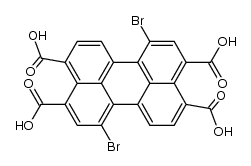 1,7-dibromoperylene-3,4,9,10-tetracarboxylic acid结构式