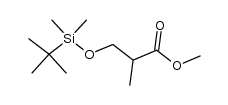 methyl 2-methyl-3-(1,1,2,2-tetramethyl-1-silapropoxy)propanoate结构式