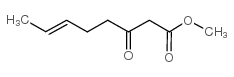 3-氧代-6-辛烯酸甲酯,主要反式结构式