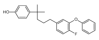 4-[5-(4-fluoro-3-phenoxyphenyl)-2-methylpentan-2-yl]phenol结构式