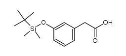(3-{[tert-butyl(dimethyl)silyl]oxy}phenyl)acetic acid Structure