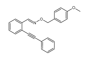 (E)-2-(phenylethynyl)benzaldehyde O-(4-methoxybenzyl) oxime结构式