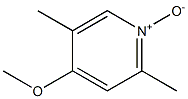 2,5-二甲基-4-甲氧基吡啶氮氧化物结构式