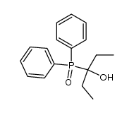 (1-Ethyl-1-hydroxypropyl)diphenylphosphine oxide结构式